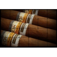 24x16 COHIBA Still Life Tumbled Marble Tiles for Cigar House, Bars, Restaurants    321337883375
